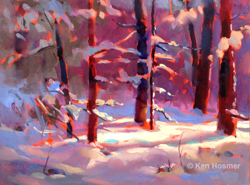 'Winter' oil painting by Ken Hosmer