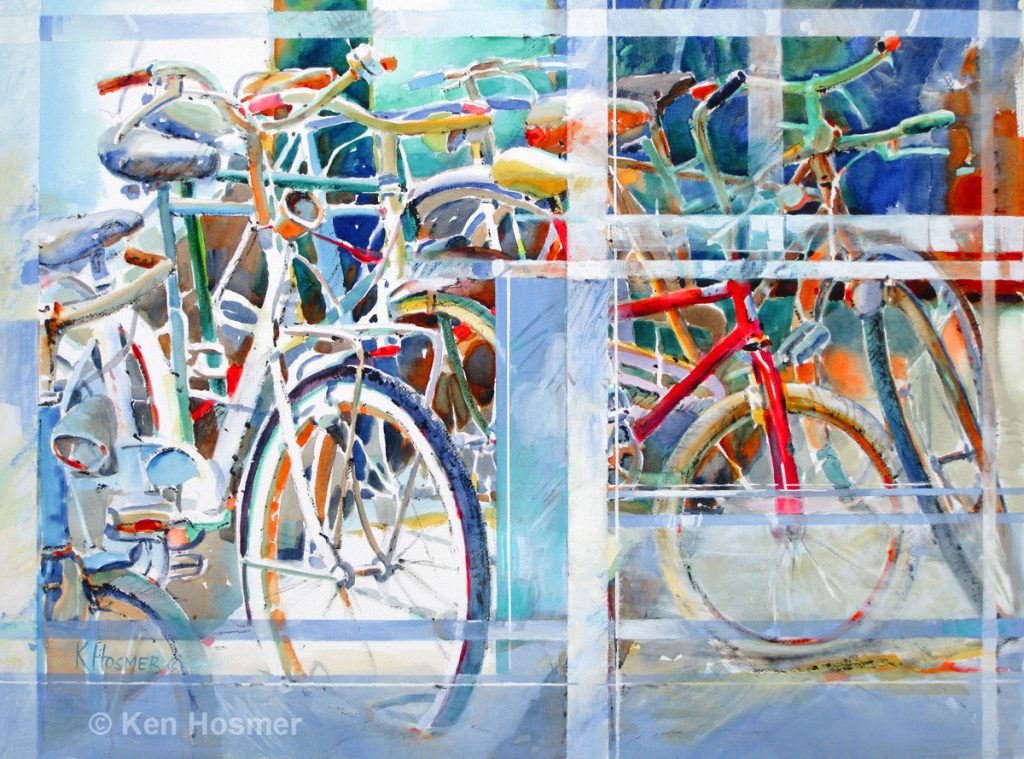 Window Through Time - watermedia painting by Ken Hosmer